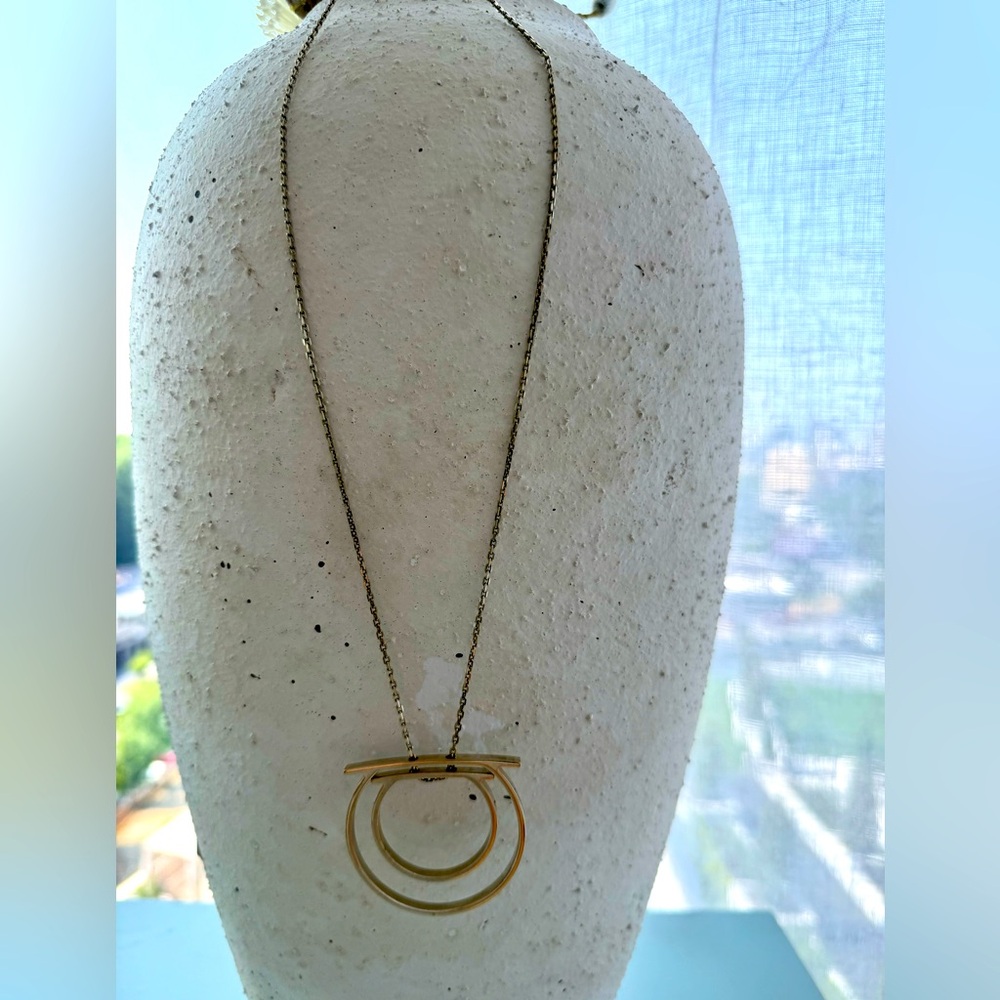 Ferragamo double Gancini Necklace. Preowned